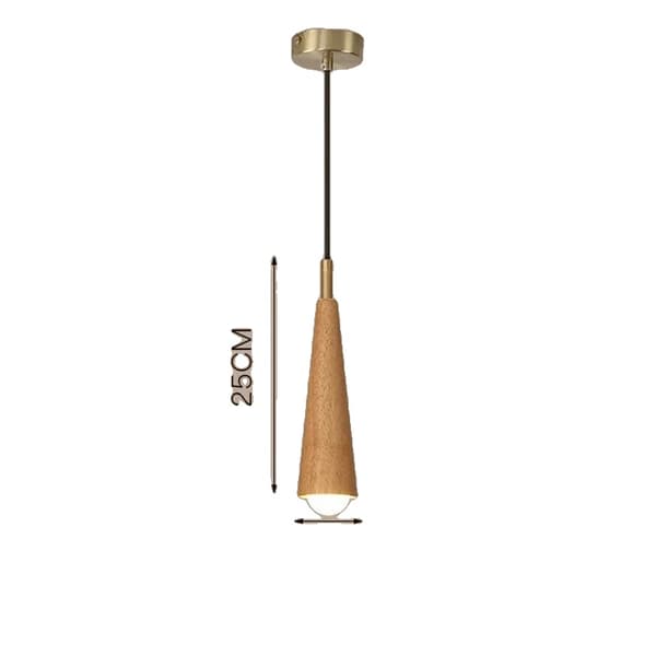 LED Pendellampe, Bambus- og Træmateriale, Dæmpbar Funktionalitet,Tricolor nr. RC, A