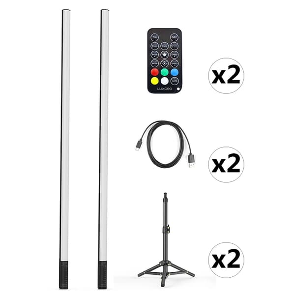LUXCEO RGB Stämningsljus, 18W Effekt, Musiksynkroniseringsfunktion,120 cm