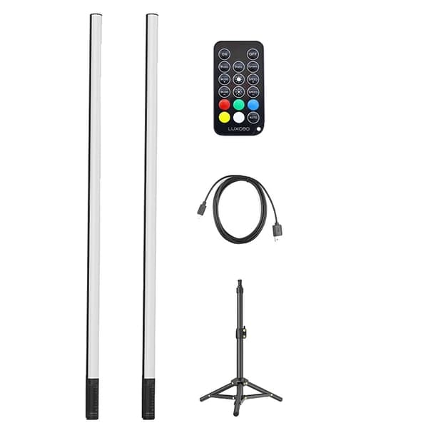 LUXCEO RGB Tunnelmavalot, 18W Teho, Musiikin Synkronointiominaisuus,120 cm