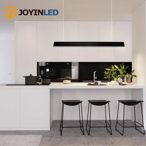 LED Pendellampe, 36W Effekt, 4000K Farvetemperatur,sort, 4000K, 36W