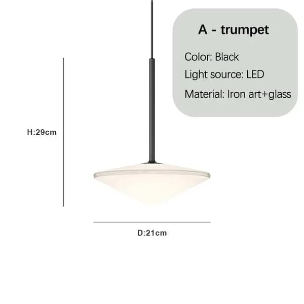 LED Pendellampa, Modern Stil, Justerbar Sladdlängd,En trumpet, varmt ljus