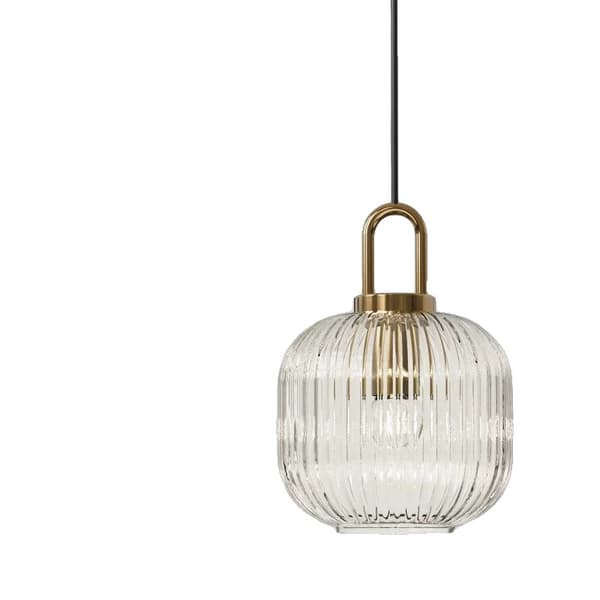Nordisk Pendellampe, Mælkehvid Finish, Vintage Stil,A2   20CM, varmt lys