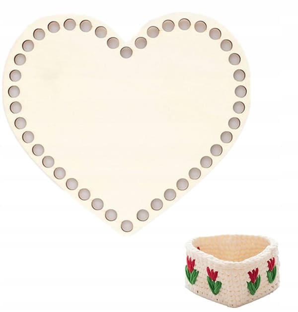 Vanerikorin pohja HEART Korin pohja 25 cm Laukun pohjapohja
