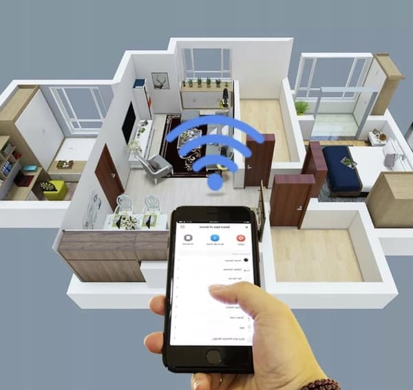 TOUCH SCREEN LYS SWITCH WIFI TUYA DOUBLE 2K