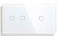 Miniatyrbillede 3 af 11: TOUCH LYS SWITCH 2+1 TRIPLE 3K GLAS