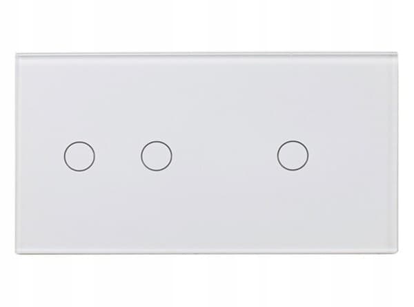 TOUCH LYS SWITCH 2+1 TRIPLE 3K GLAS