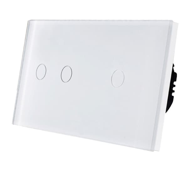 TOUCH LYS SWITCH 2+1 TRIPLE 3K GLAS