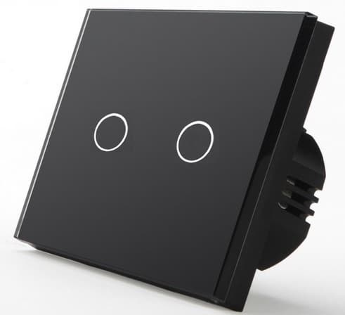 TOUCH LYS SWITCH 2K DOBBELT GLAS LED