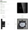 Miniatyrbillede 11 af 11: TOUCH LYS SWITCH 2K DOBBELT GLAS LED