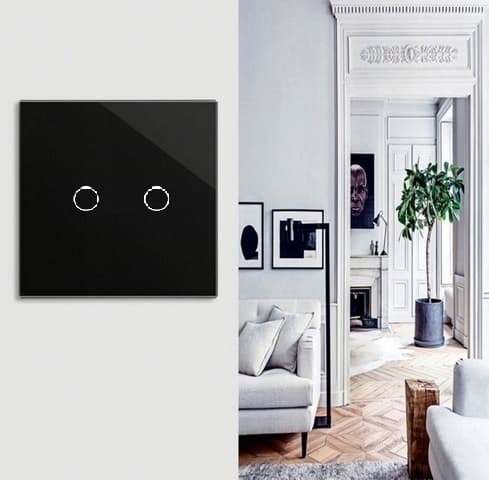 TOUCH LYS SWITCH 2K DOBBELT GLAS LED
