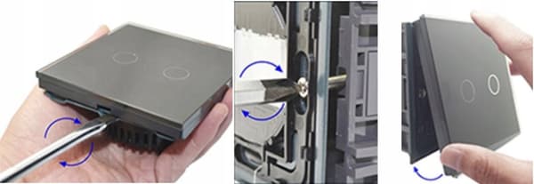 TOUCH LYS SWITCH 1K ENKELT GLAS