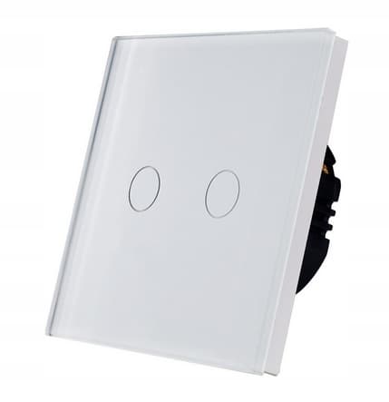 TOUCH LIGHT SWITCH 2K DUBBEL GLAS LED