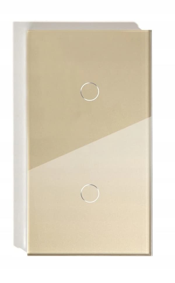 TOUCH LIGHT SWITCH 1+1 DUBBEL GLAS LED