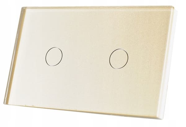 TOUCH LIGHT SWITCH 1+1 DUBBEL GLAS LED