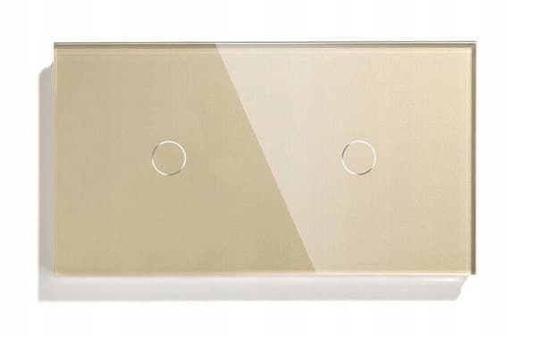 TOUCH LIGHT SWITCH 1+1 DUBBEL GLAS LED