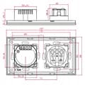 Miniatyrbillede 4 af 9: DOBBELT TOUCH SWITCH + HERMETISK STIKkontakt