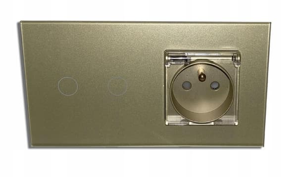 DOBBELT TOUCH SWITCH + HERMETISK STIKkontakt