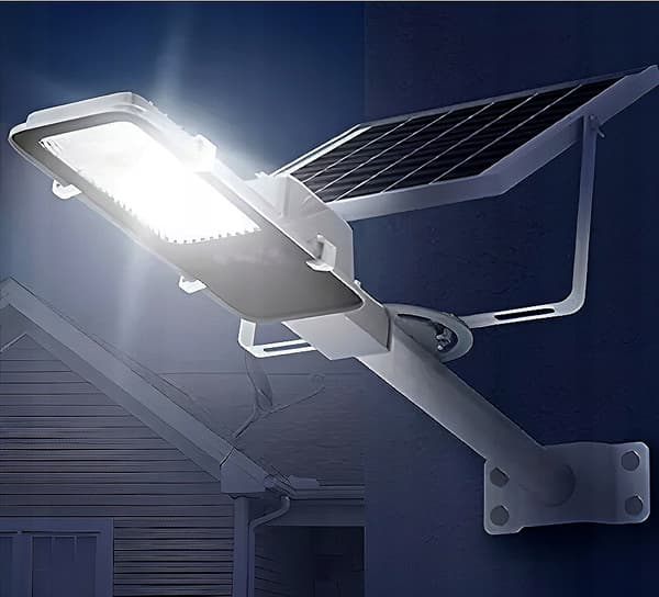 STÆRK STOR SOLAR LED LAMPE STREET GARDEN FJERNBETJENING justerbart panel