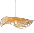 Miniatyrbild 1 av 2: Rustik Rattan Pendellampa, Bambukonstruktion, E27-lampa Kompatibel,45 cm, Ingen glödlampa