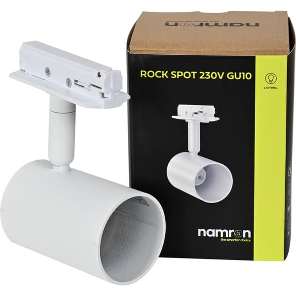 Namron Rock Skinnespot GU10 Matt Hvit V2