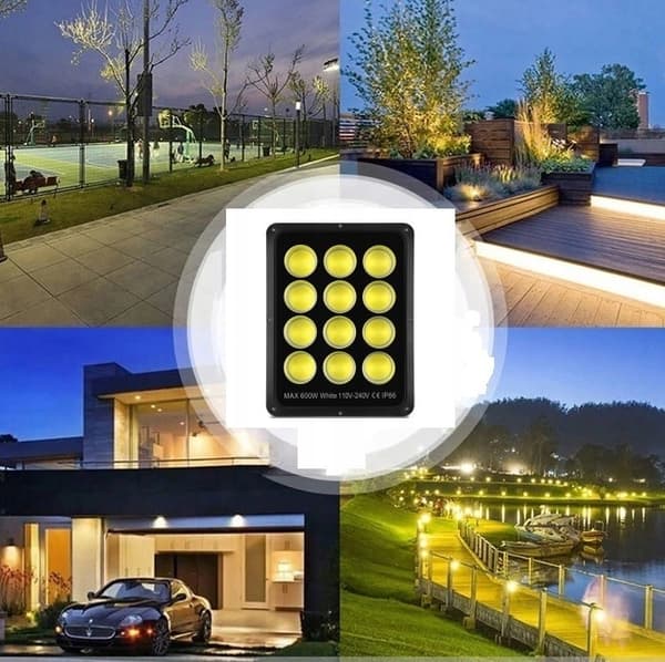 HALOGEN LED Lampe Projektør 600W COB CERTIFIKAT