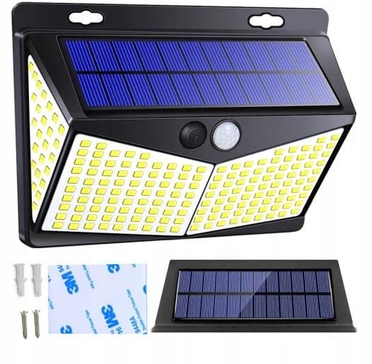 SOLLAMPA MED DUSK RÖRELSESENSOR 212 64W