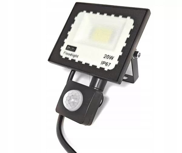 Halogen LED MED BEVÆGELSESSENSOR 20W IP projektør