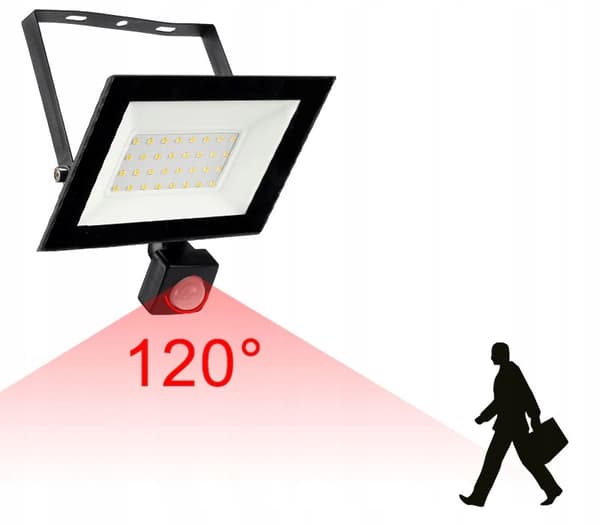 LED Floodlight Lampe 20W MED PREMIUM BEVÆGELSESENSOR