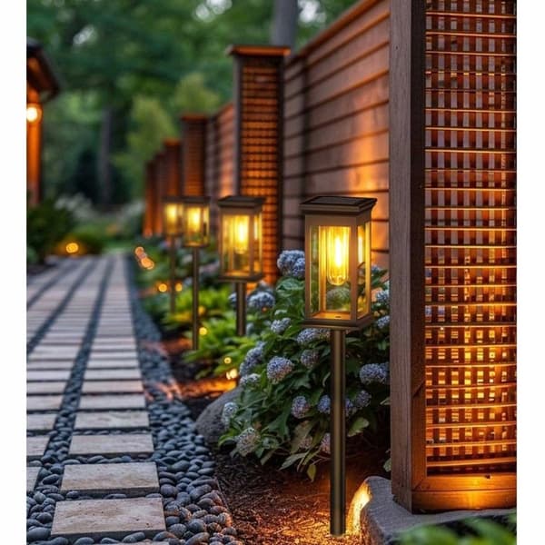 Solar Garden Lights Stick-in Solar LED-belysning 2 Styck