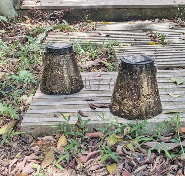 Solar LED Lantern Pendel Lampe Udendørs lanterne til haven
