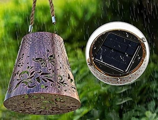 Solar LED Lantern Pendel Lampe Udendørs lanterne til haven