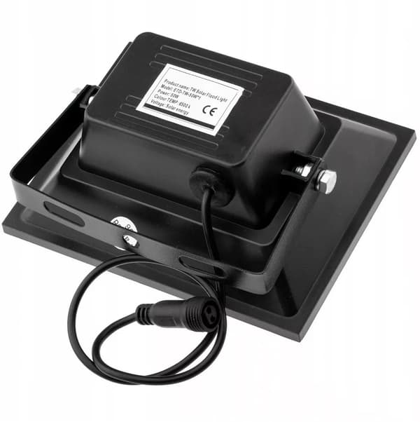 SOLAR HALOGEN MED SKUMRINGSSENSOR 100W lampe 303 LED 5Ah aluminium