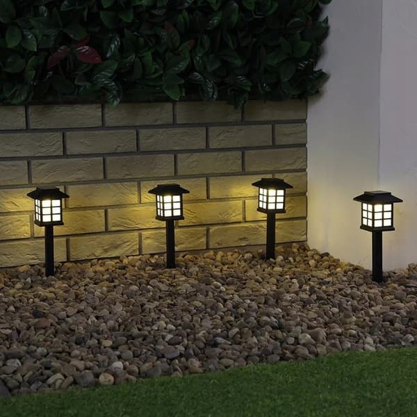 LANTERNER SÆT HAVELAMPE UDSTEDT I SOLVARME LAMPER TIL HAVE 6x