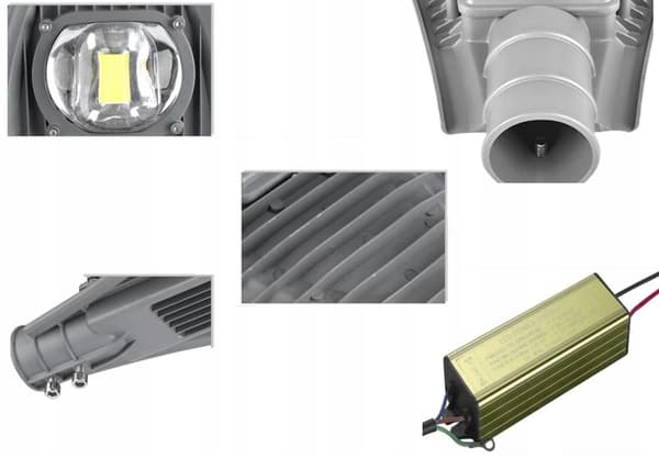LED GADLAMPE 50W IP65 6000K 8500lm FACADE PÅ HÅNDTAG