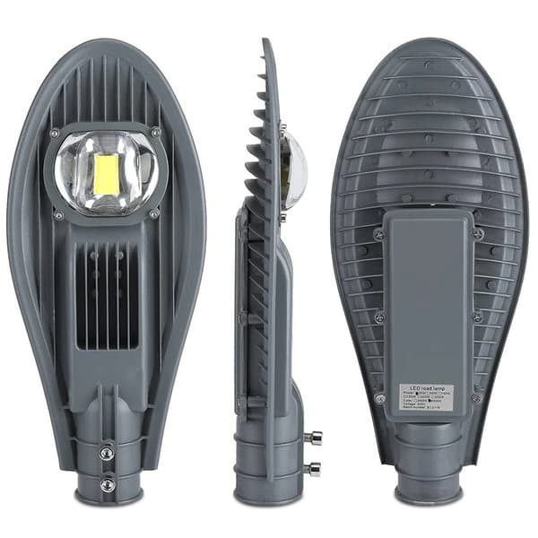 LED GADLAMPE 50W IP65 6000K 8500lm FACADE PÅ HÅNDTAG