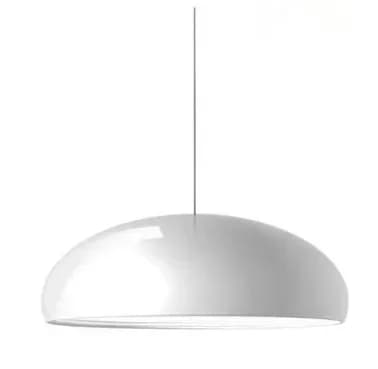 Italianen riippuvalaisin, metallirakenne, minimalistinen muotoilu,valkoinen, EI Lamppua, halkaisija 45 cm