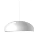 Miniatyrbillede 2 af 2: Italiensk Pendellampe, Metal Konstruktion, Minimalistisk Design,dia 35 cm, hvid, Ingen pære