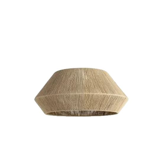 Handgjord Vävd Rattankrona, Kinesisk Stil, E27 Sockeltyp,Khaki B 60 cm, LED varm ljus