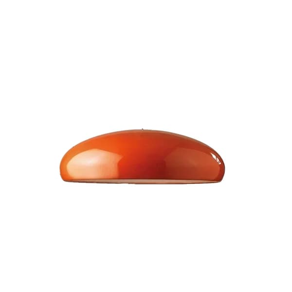 Italiensk Pendellampa, Metallkonstruktion, Minimalistisk Design,dia 45 cm, orange, Ingen glödlampa