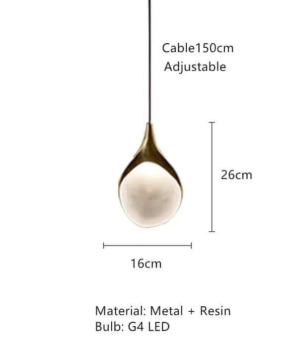 LED G4 Pendellampe, Justerbar Højde, Energi Effektiv,Enkelt hoved, Neutral lys