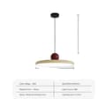 Miniatyrbillede 1 af 2: Pendellampe, 30 cm diameter, LED lyskilde,Varm hvid, 30 cm Beige Rød