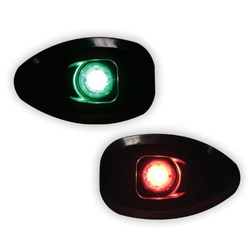 Navigationslys "MICRO LED 12" sort, limet