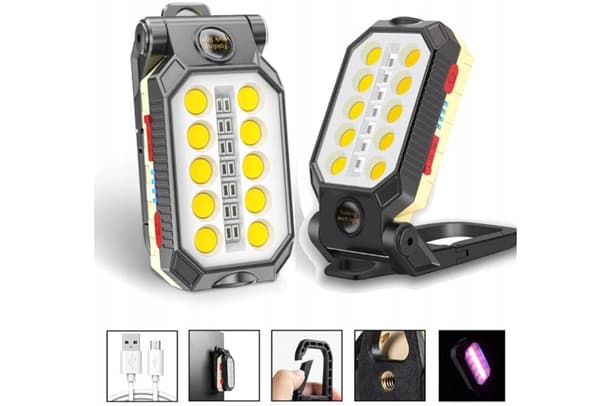 COB verkstadslampa LED-lampa + tillbehör