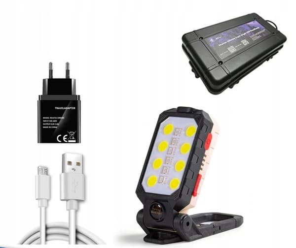 COB verkstadslampa LED-lampa + tillbehör