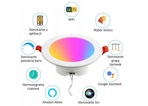 Alakattovalaisin RGBW 6W WiFi TUYA