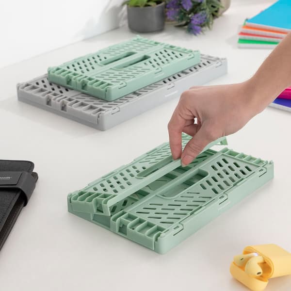 Set med 3 hopfällbara och stapelbara förvaringslådor Boxtor InnovaGoods