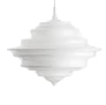 Miniatyrbillede 1 af 2: Moderne Pendelkrone, Mælkehvidt Glas, Kognac Glas,Varmt lys, C Mælk hvidt glas