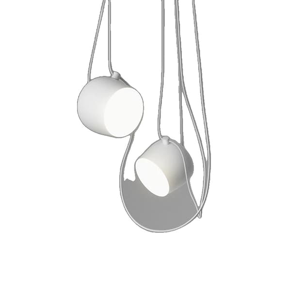 Modern LED Pendellampa, Dimbar Funktion, Stilren Design,2 huvuden, Stor