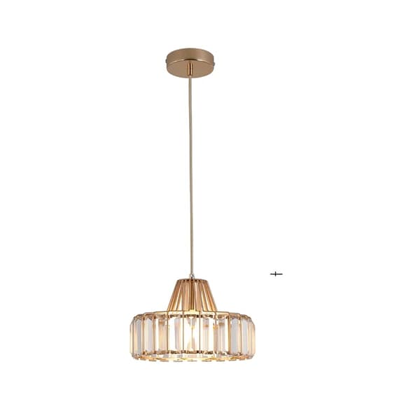 Moderne Pendellampe, Guld Finish, Elegant Krystal Design,guld