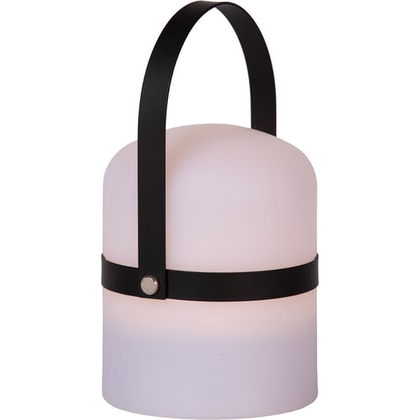 Lucide Little Joe Oppladbar Bordlampe 10cm IP44 Hvit/Sort